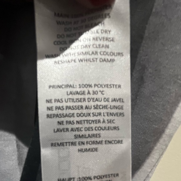 Boohoo Man monochrome white grey black stripe embroidery man t-shirt size Medium - Picture 7 of 7